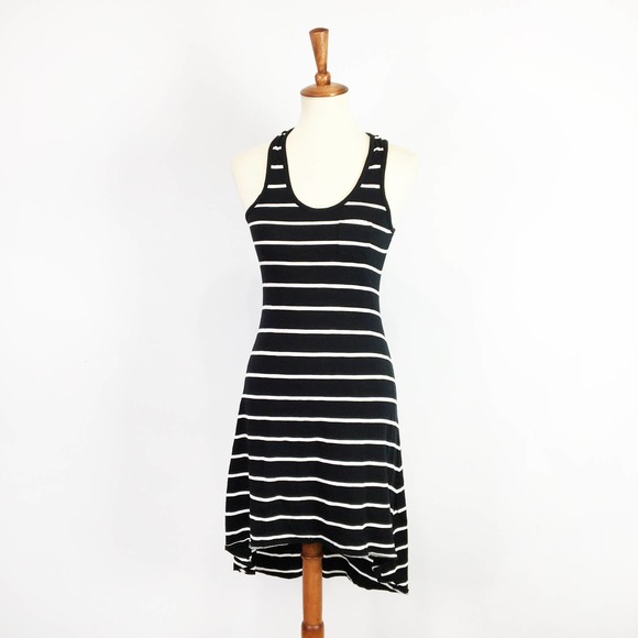 Express dress bundle black white green sundress stretchy size small - Picture 5 of 9